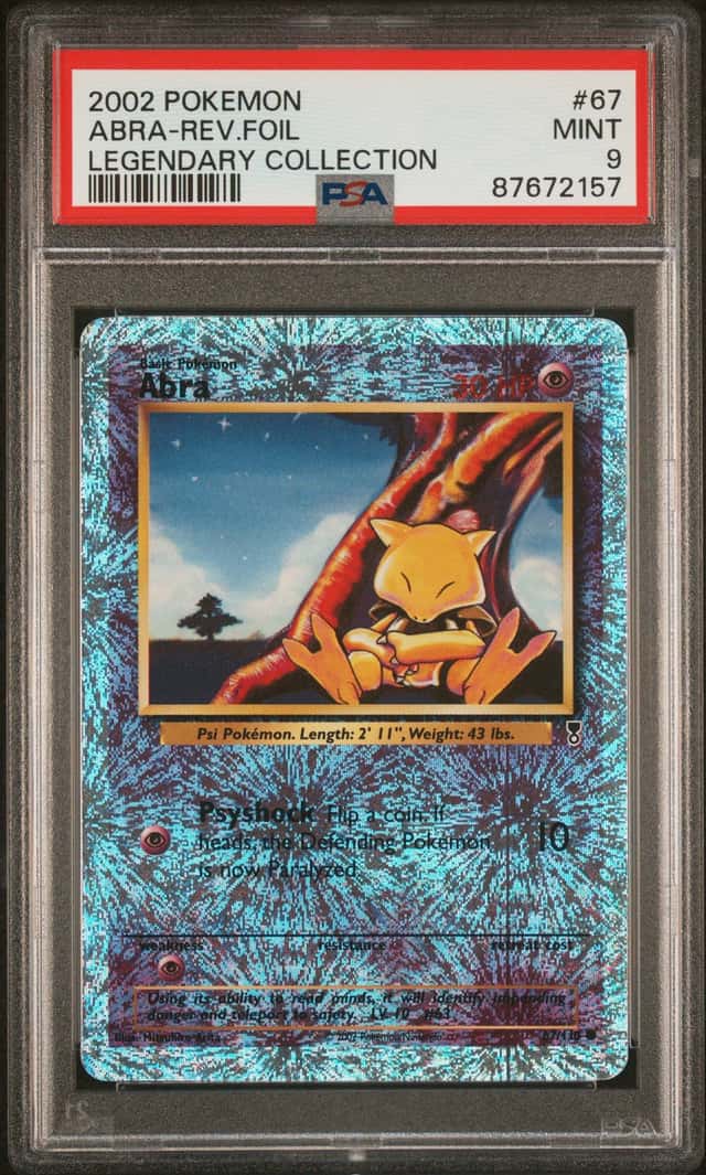 2002 Pokemon Legendary Collection Reverse Foil Abra #67
