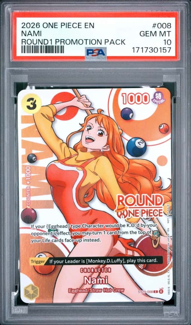 2026 ONE PIECE ROUND1 PROMOTION PACK #008 NAMI PSA 10