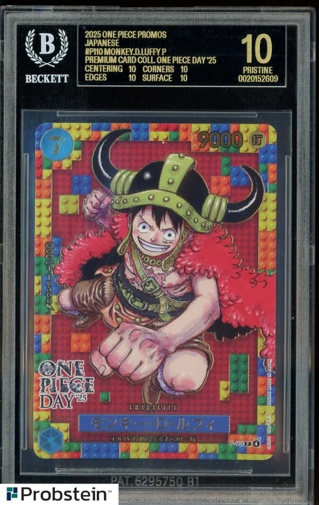 2025 One Piece Promos JPN P110 Monkey D. Luffy Premium Card BGS 10 BLACK LABEL
