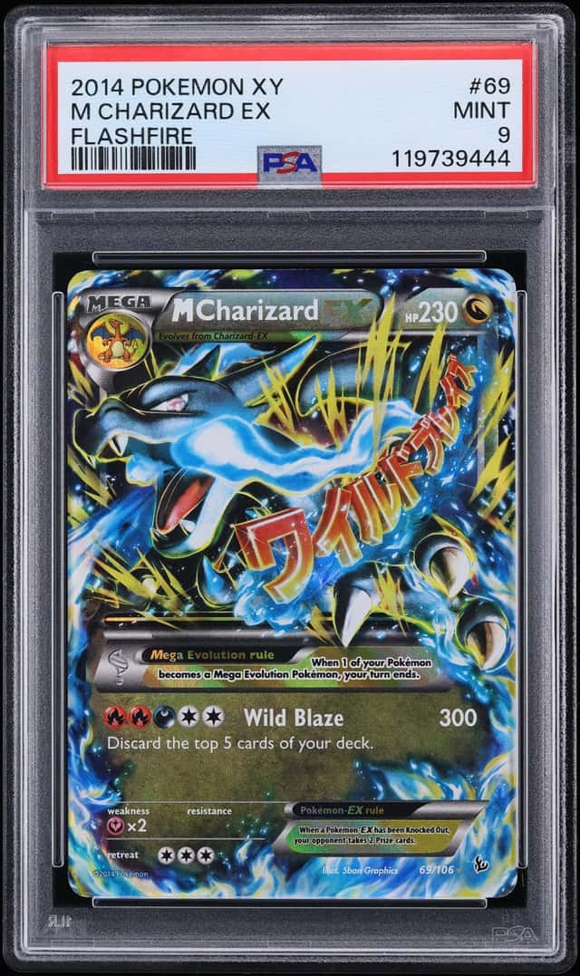 2014 Pokemon XY Flashfire Holo M Charizard EX #69 PSA 9 MINT