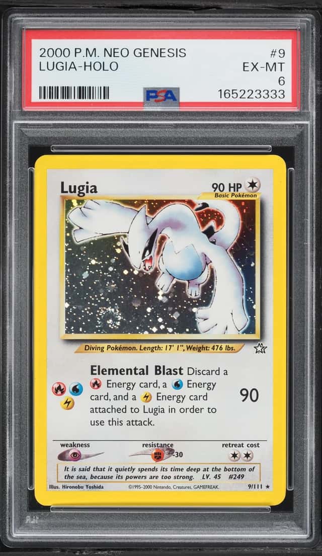 2000 Pokemon Neo Genesis Holo Lugia #9 PSA 6 EXMT