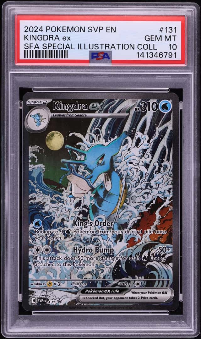 2024 Pokemon SV Promo Shrouded Fable Special IIllustration Full Art Kingdra Ex #131 PSA 10 GEM
