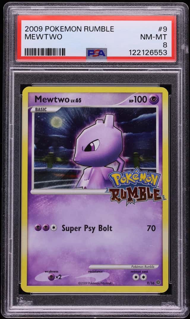 2009 Pokemon Platinum Rumble Mewtwo #9 PSA 8 NM-MT