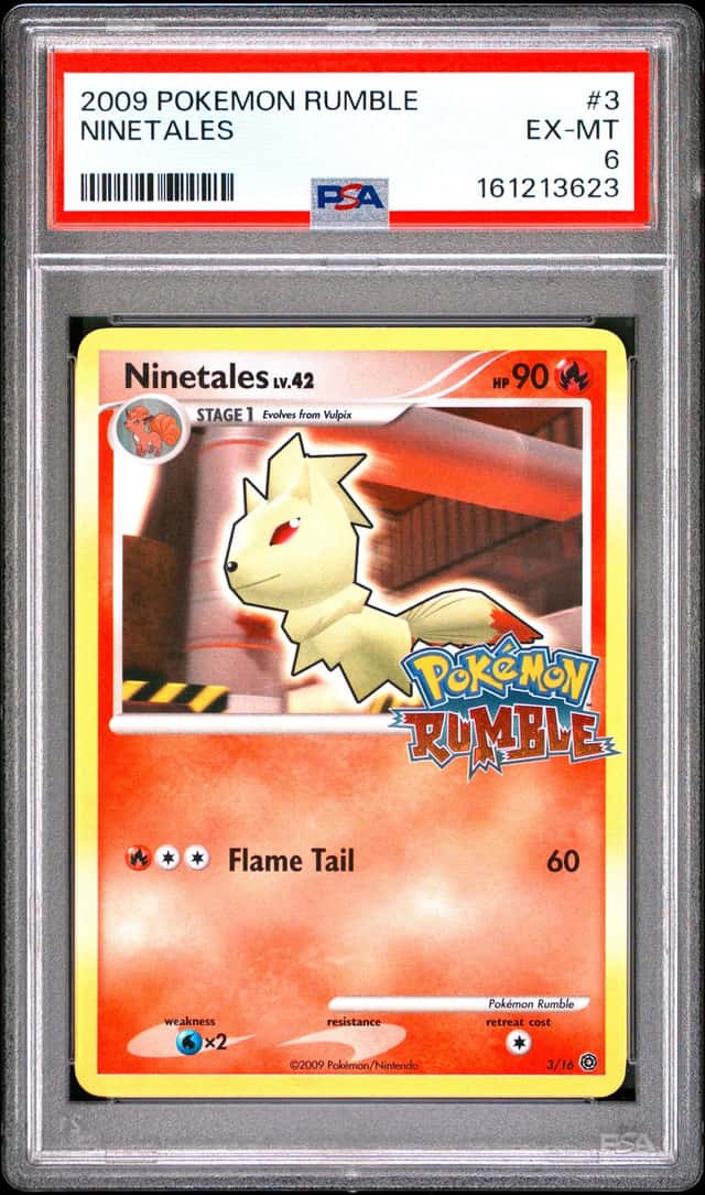 2009 POKEMON RUMBLE #3 NINETALES PSA 6