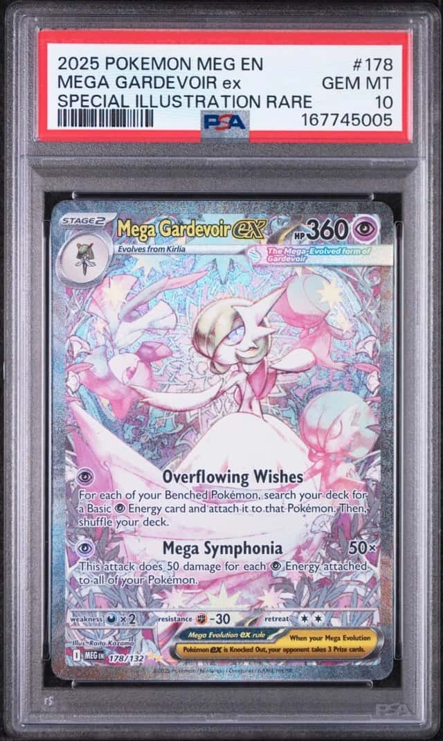 2025 POKEMON MEGA EVOLUTION SPECIAL ILLUSTRATION RARE MEGA GARDEVOIR EX PSA 10