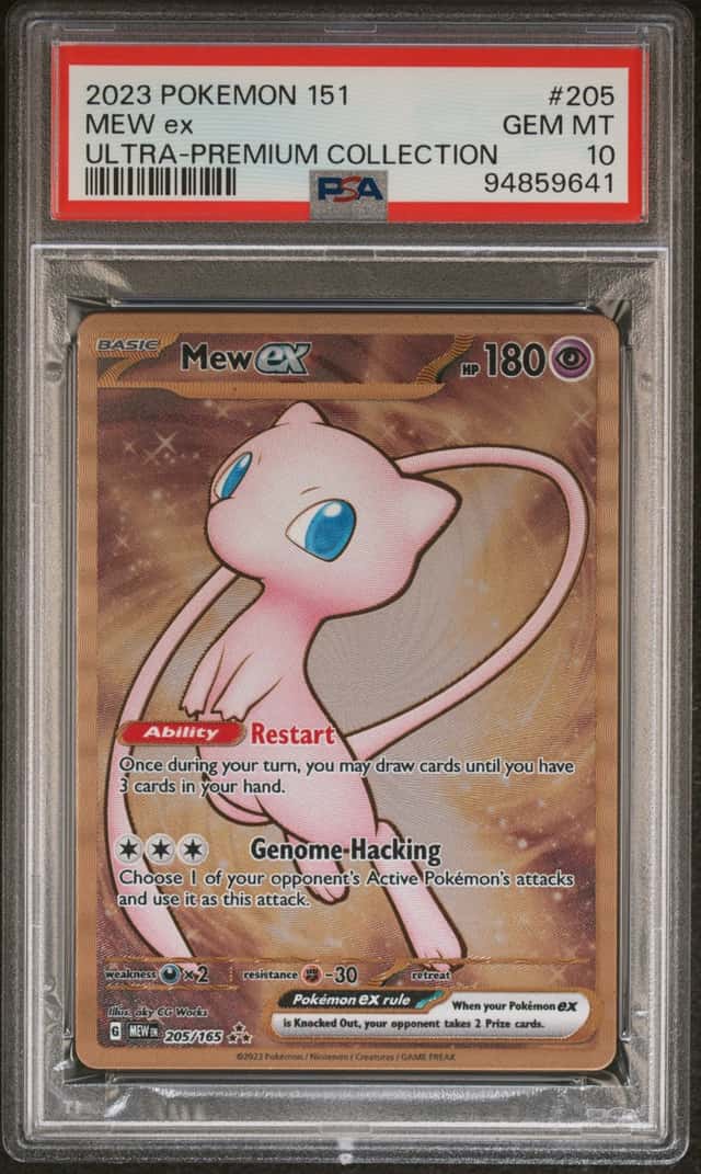 MEW EX 2023 POKEMON 151 205/165 ULTRA PREMIUM COLLECTION PSA 10 Q3963-7