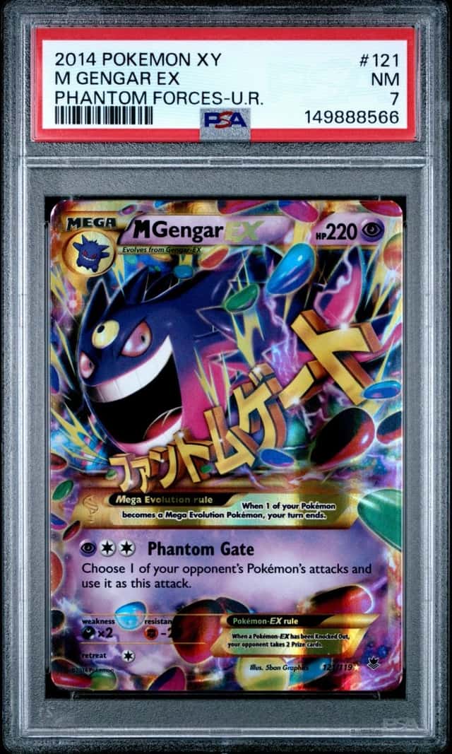Pokemon M Gengar EX Phantom Forces 121/119 Ultra Rare PSA 7