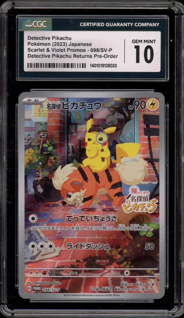 Pokemon Detective Pikachu Promos 098/SV-P Returns Pre-Order Japanese CGC 10