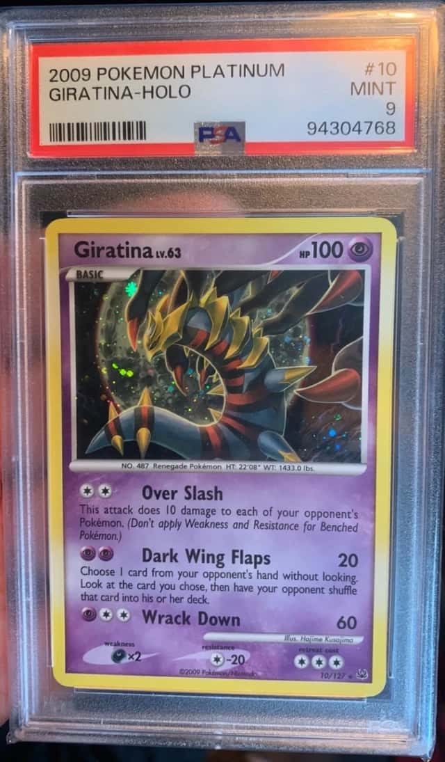 Giratina Holo PSA 9 Platinum #10 Pokemon Card Mint 2009