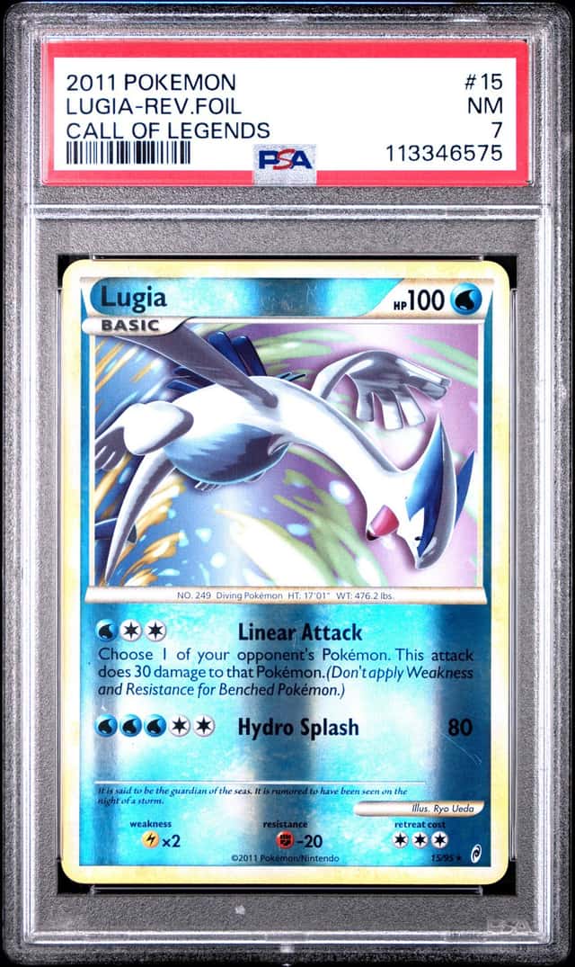 Pokemon Lugia Reverse Holo Rare TCG Card 15/95 2011 Call of Legends
