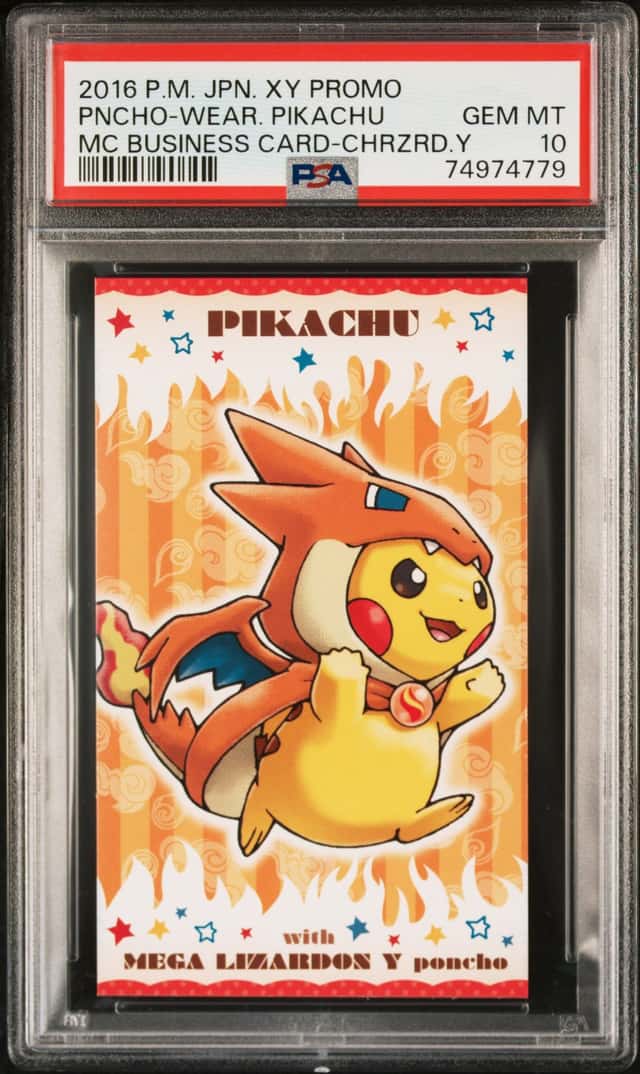 POP 152 PSA 10 Poncho-Wear Pikachu 2016 JPN XY Promo MC Business Card-CHRZRD.Y