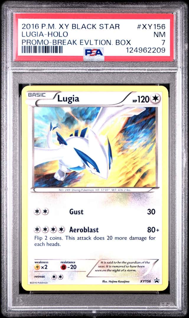 PSA 7 Lugia XY156 XY Black Star Promo Holo 2016 English Pokemon TCG Card