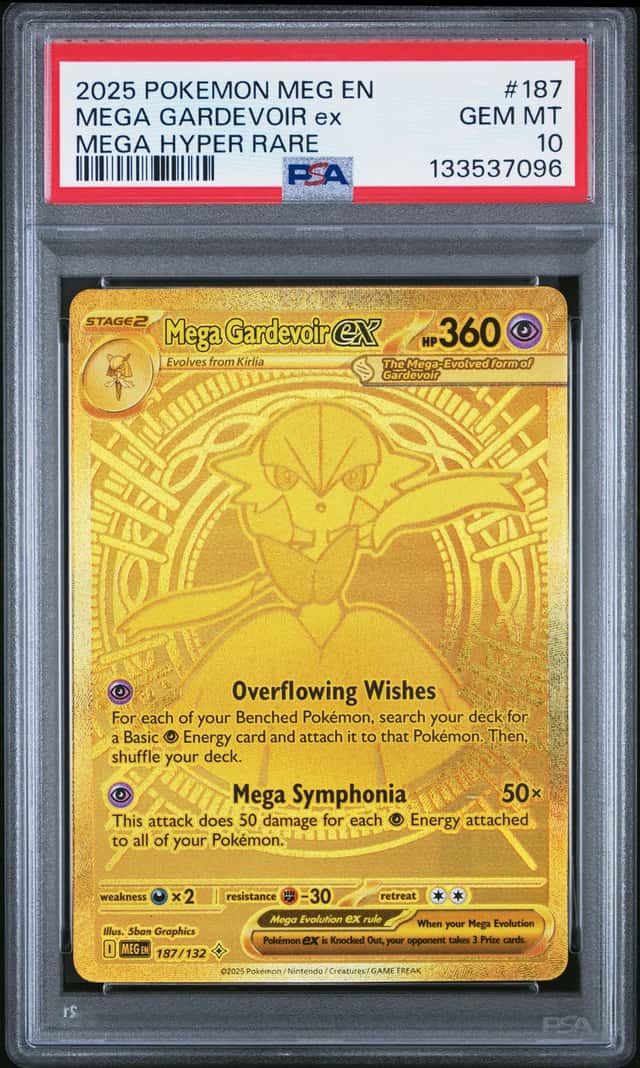 2025 Pokemon MEG En Mega Hyper Rare #187 Mega Gardevoir Ex PSA 10 GEM MINT
