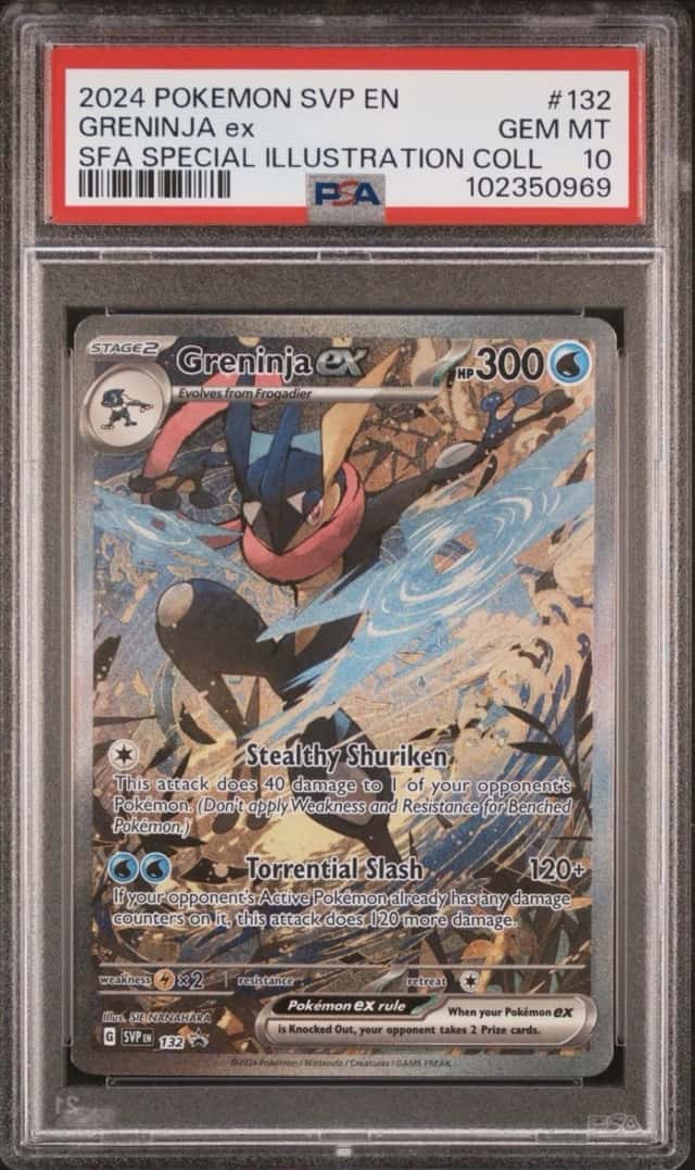 2024 POKEMON SVP EN-SV BLACK STAR PROMO #132 GRENINJA EX PSA 10