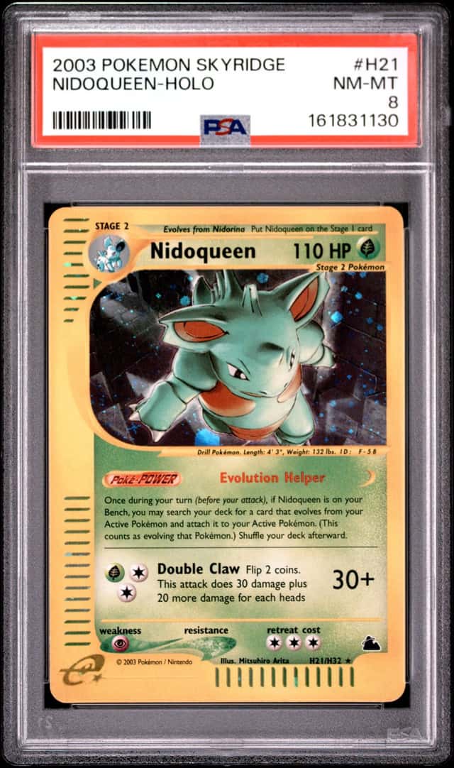 2003 Pokemon Skyridge Nidoqueen Holo #H21/H32 PSA 8
