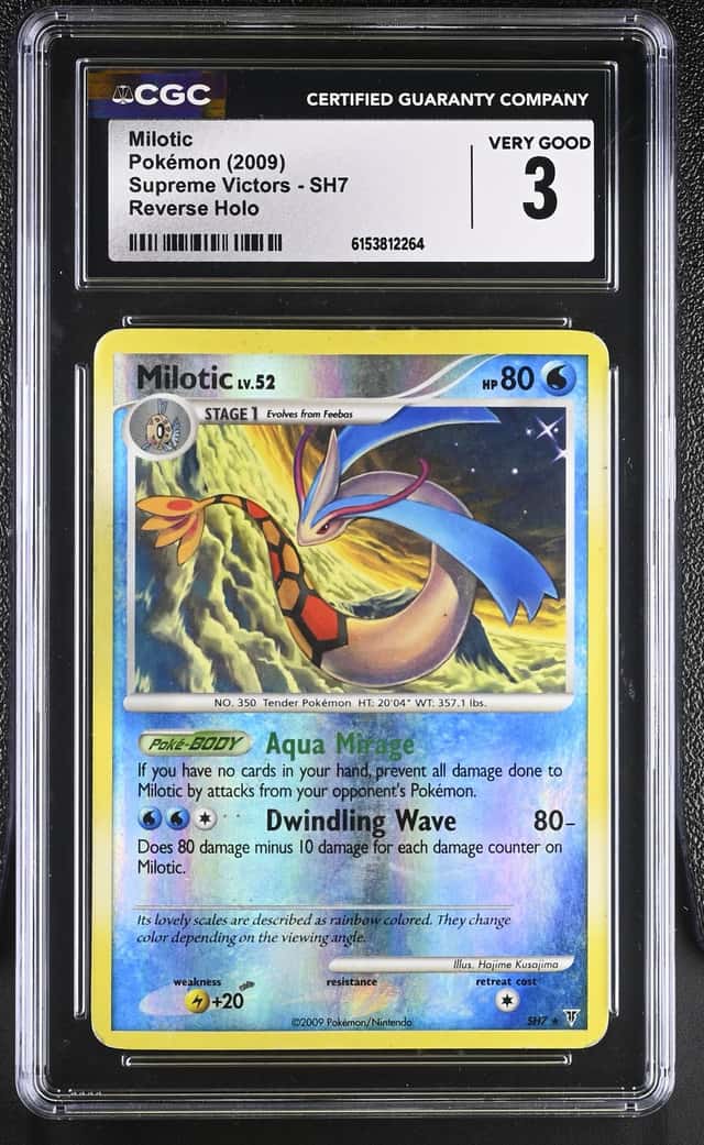 Milotic SH7 Reverse Holo - Pokémon Supreme Victors CGC 3 Very Good