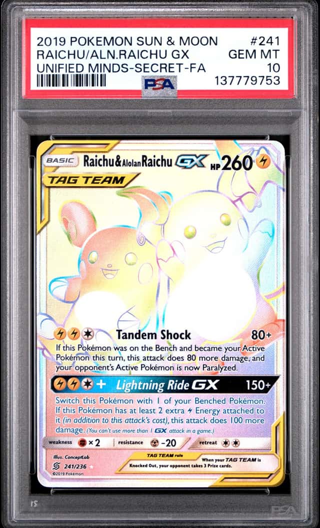 Raichu & Alolan Raichu GX