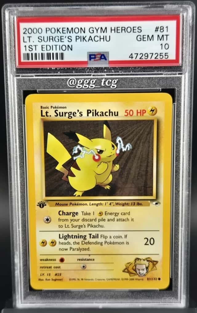Lt. Surge's Pikachu
