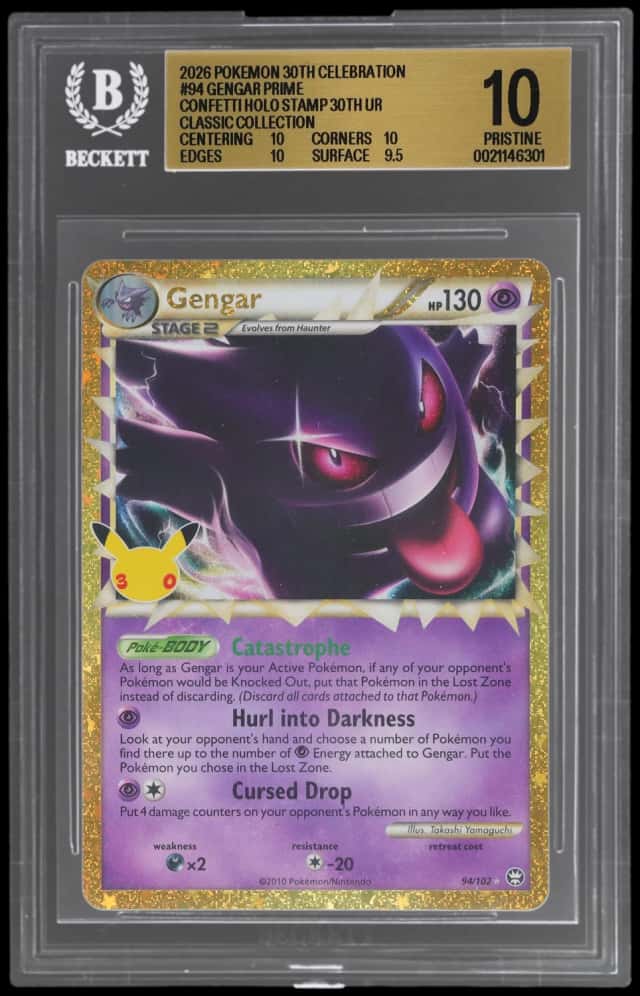 2026 Pokemon 30th Celebration Classic Collection Confetti Holo Gengar #94