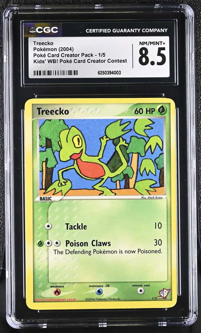 2004 Kids Wb! Poke Card Creator Pack Treecko #1 /5250
