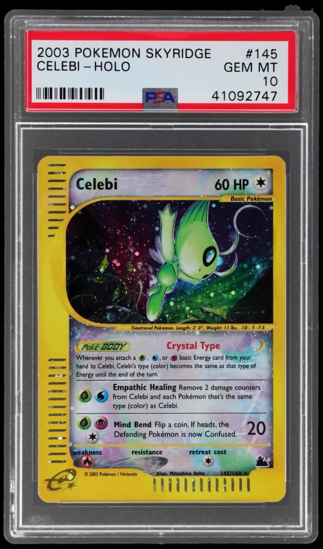 2003 Pokemon Skyridge Holo Celebi #145