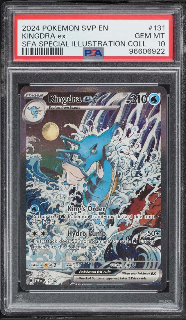 2024 Pokemon SV Promo Shrouded Fable Special Illustration Full Art Kingdra Ex #131 PSA 10 GEM