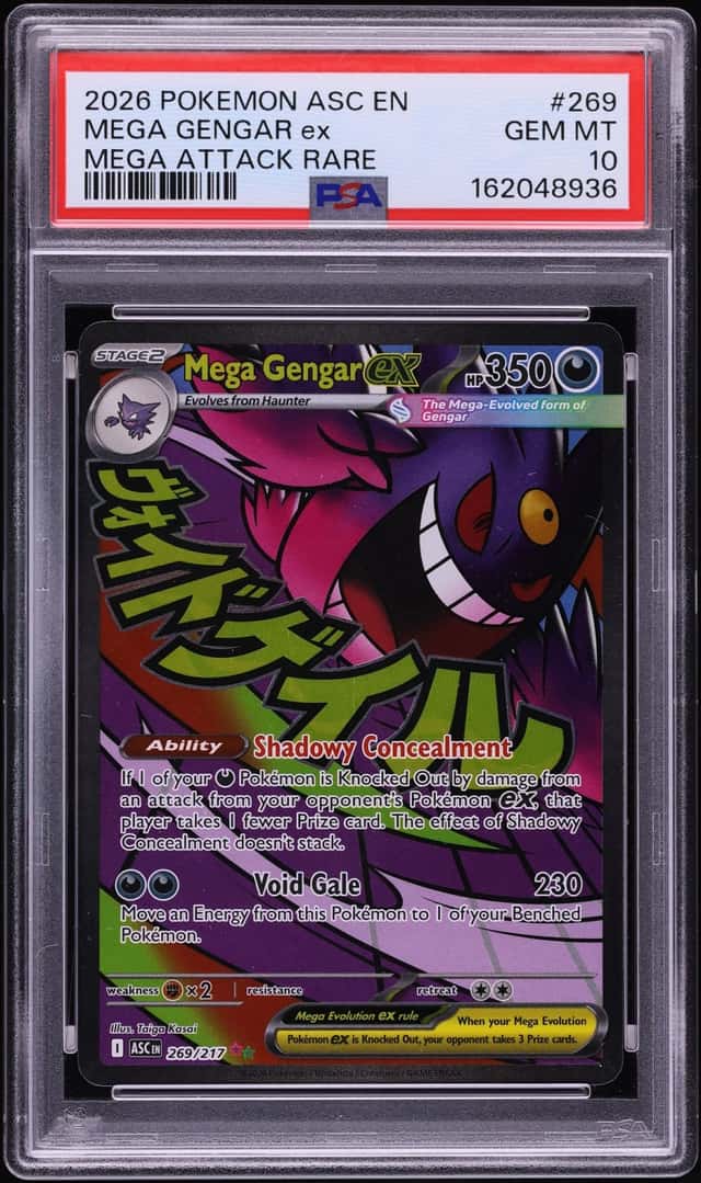 2026 Pokemon Mega Evolution Ascended Heroes MA Mega Gengar Ex #269 PSA 10 GEM MINT