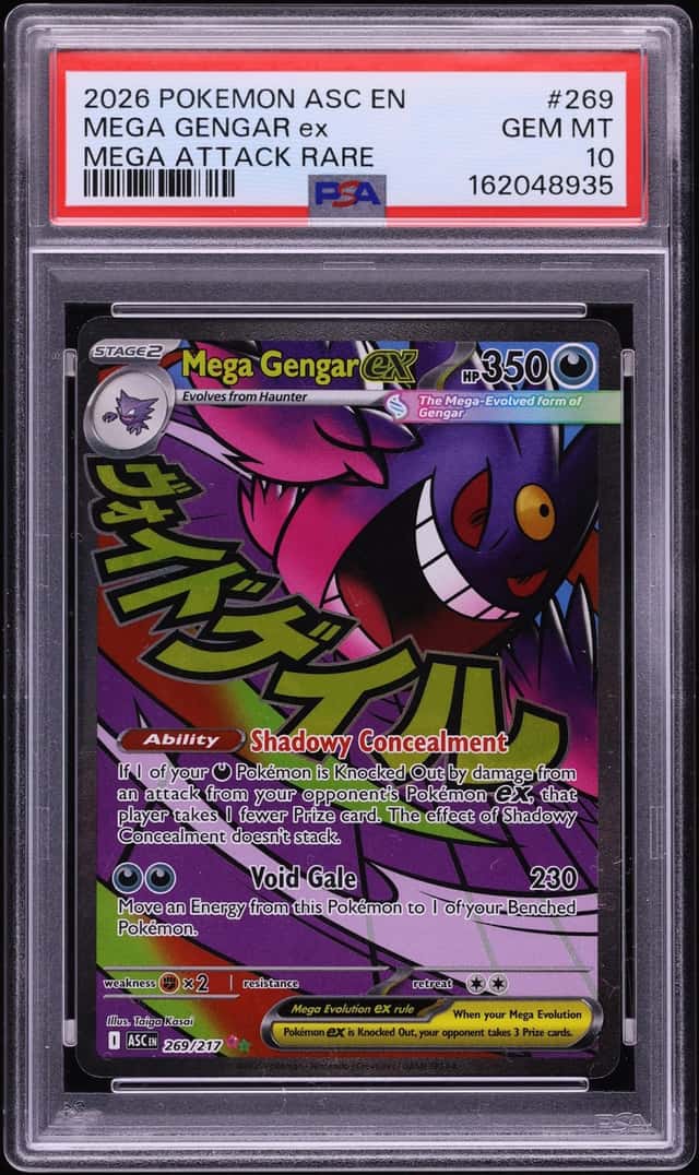 2026 Pokemon Mega Evolution Ascended Heroes MA Mega Gengar Ex #269 PSA 10 GEM MINT