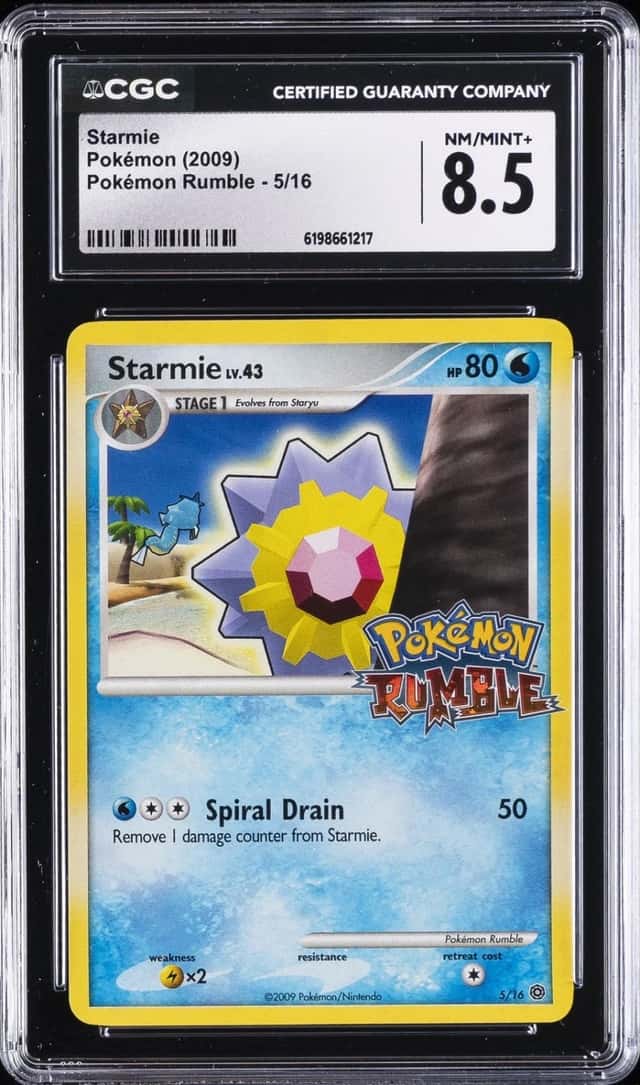 2009 POKEMON RUMBLE #5 STARMIE CGC 8.5