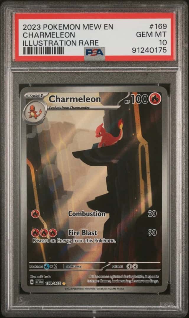 2023 Pokemon SV 151 Charmeleon Illustration Rare #169/165 PSA 10 GEM MINT