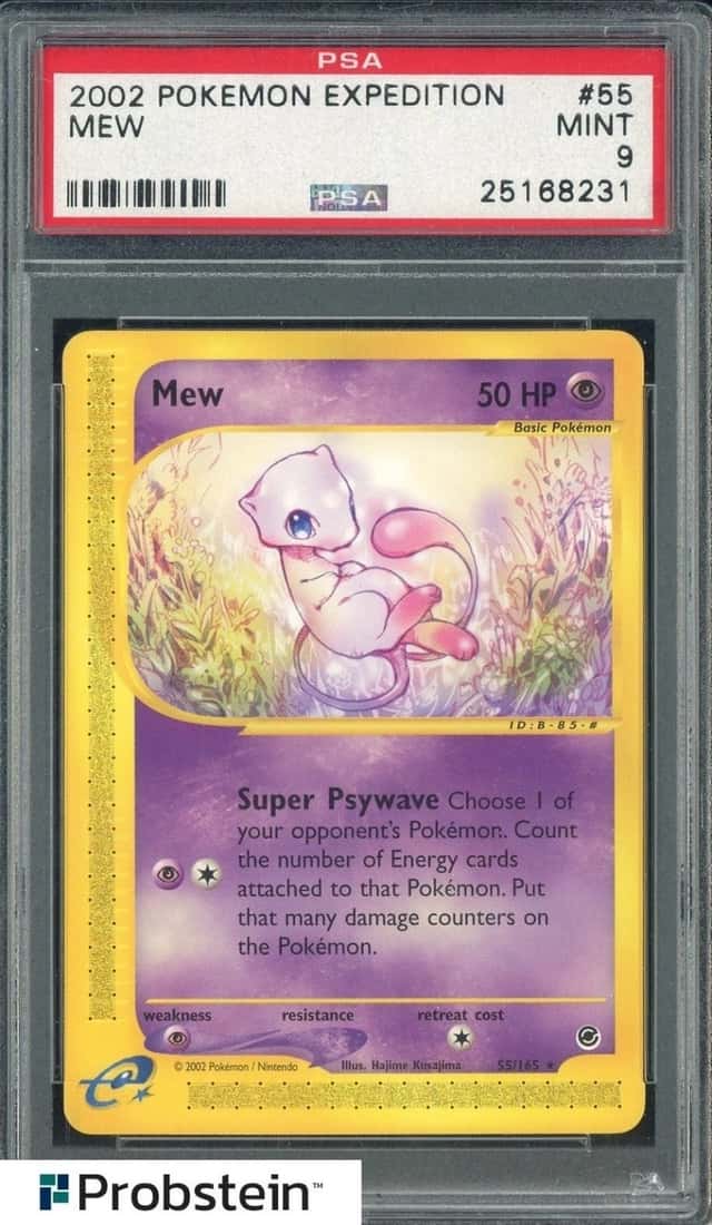 2002 Pokemon Expedition #55/165 Mew PSA 9 MINT