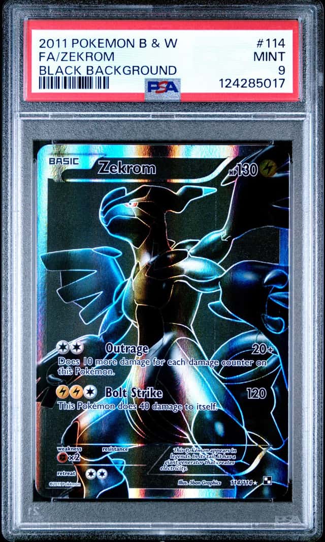 2011 Pokemon Black and White Black Background Zekrom #114