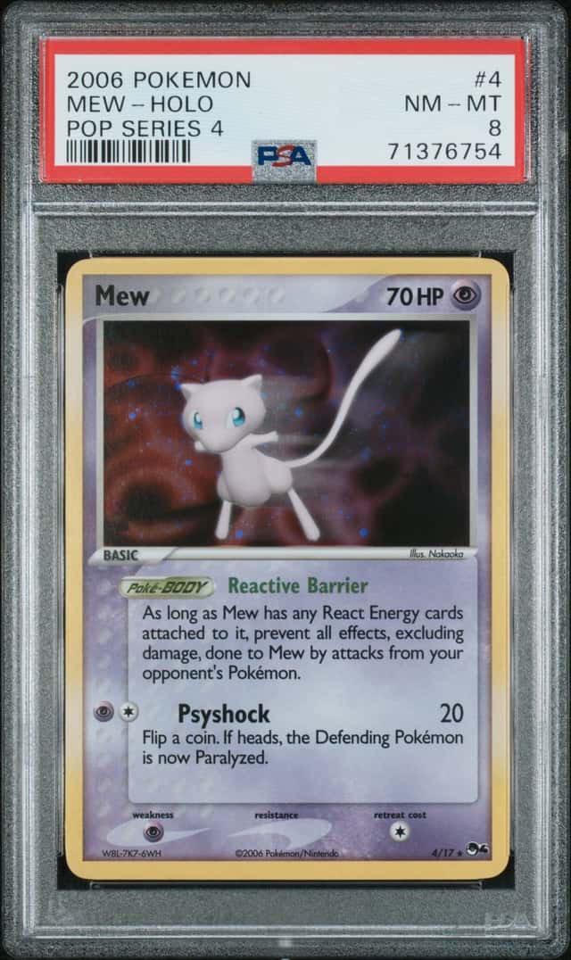 2006 Pokemon Organized Play Pop Series 4 Mew #4B
