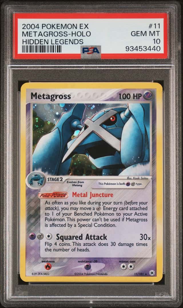 2004 Pokemon Ex Hidden Legends Holo Metagross #11
