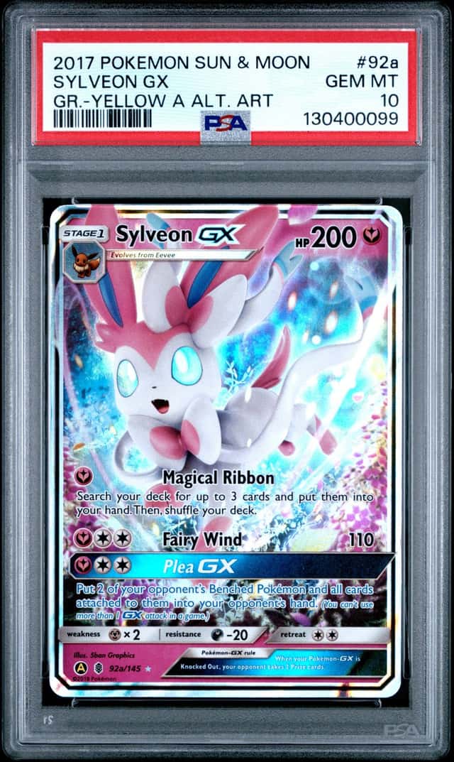 Sylveon GX 92A /145 - PSA 10 GEM MINT - 2017 Pokemon Sun & Moon