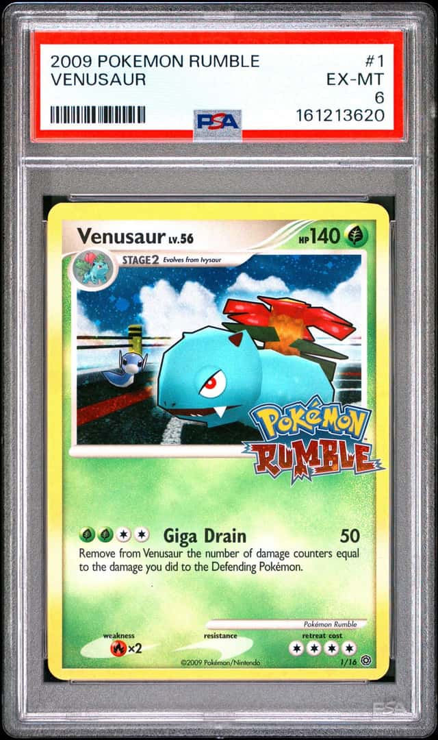 2009 POKEMON RUMBLE #1 VENUSAUR PSA 6