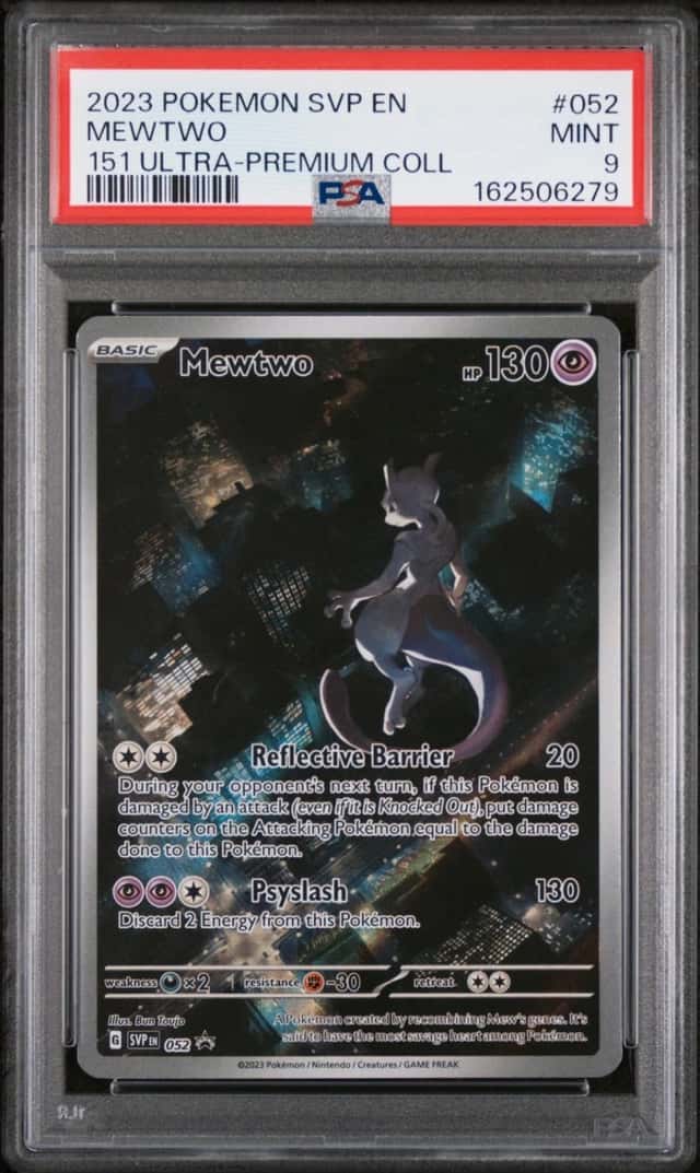 2023 POKEMON SVP EN-SV 151 ULTRA-PREMIUM COLLECTION #052 MEWTWO PSA 9