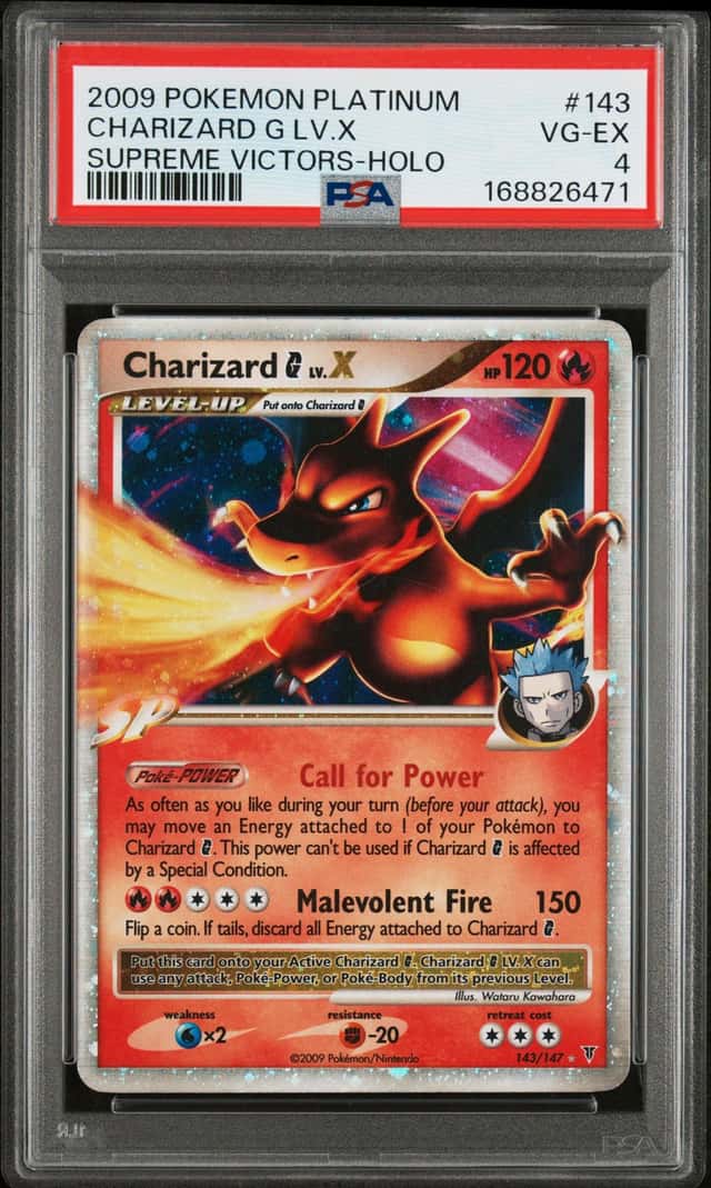 2009 Pokemon Platinum Supreme Victors #143 Charizard G LV X - Holo PSA 6 EX-MT