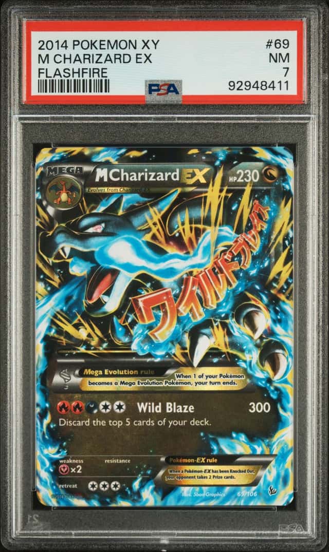 2014 Pokemon XY Flashfire #69 M Charizard Ex PSA 7 NM