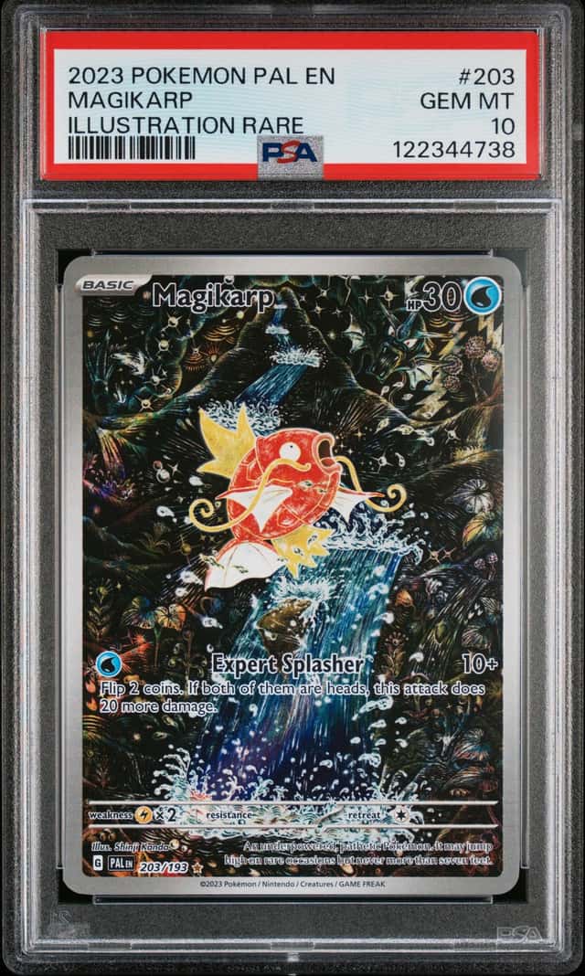 2023 Pokemon SV Paldea Evolved Magikarp Illustration Rare #203/193 PSA 10