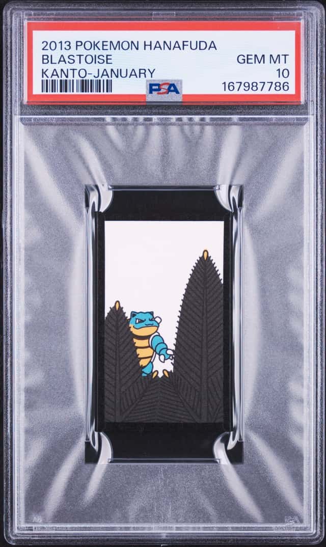 2013 POKEMON HANAFUDA KANTO JANUARY BLASTOISE PSA 10