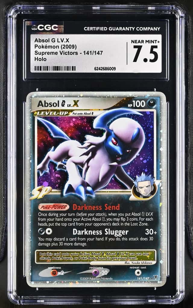 2009 POKEMON ABSOL G LV.X-HOLO PLATINUM SUPREME VICTORS #141 CGC 7.5