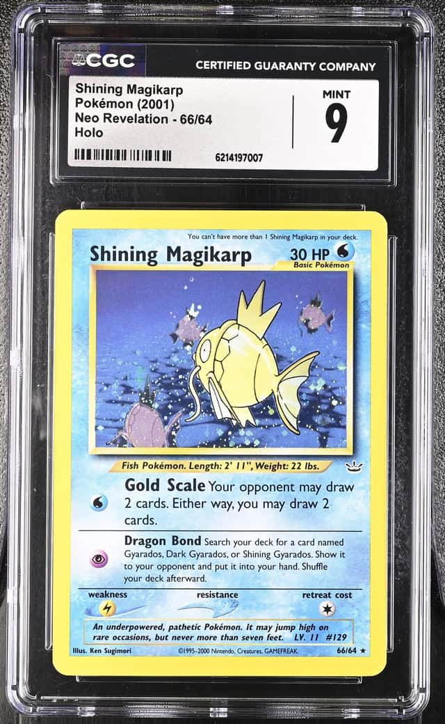 Pokemon Shining Magikarp Neo Revelation Unlimited 66/64 Holo CGC 9 Mint