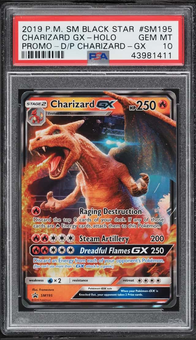 2019 Pokemon Sun & Moon Promo Detective Pikachu Charizard GX #SM195 PSA 10 GEM MINT