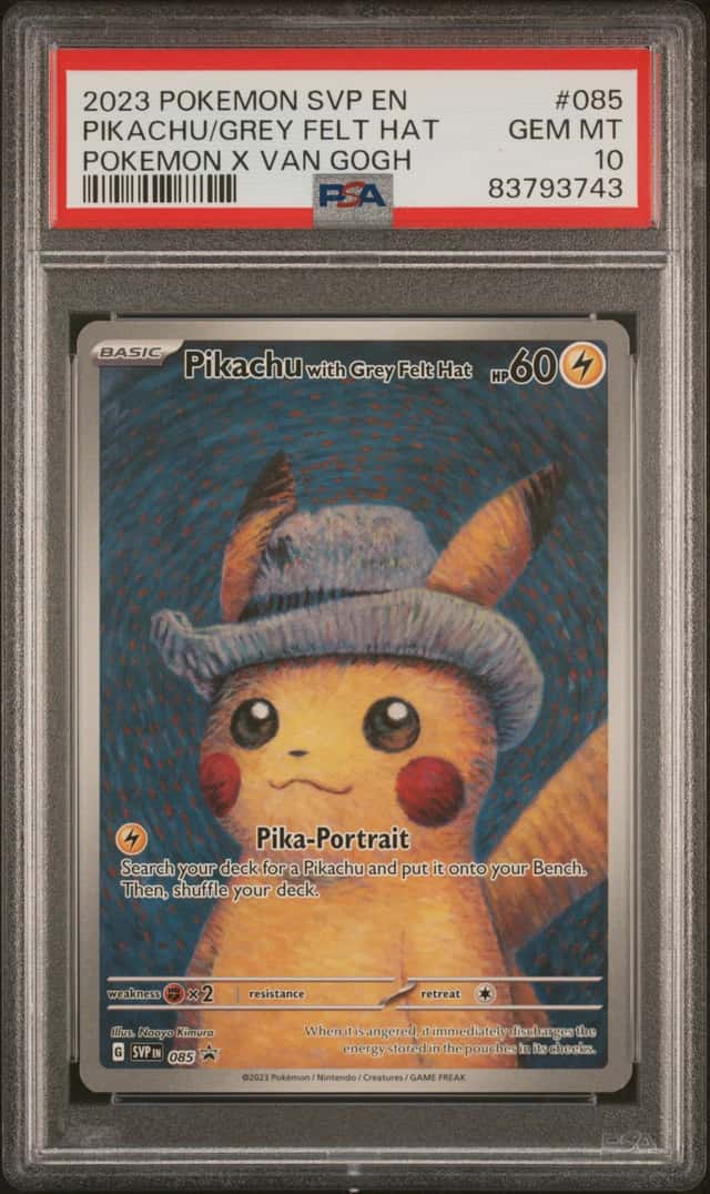 Pikachu/Grey Felt Hat