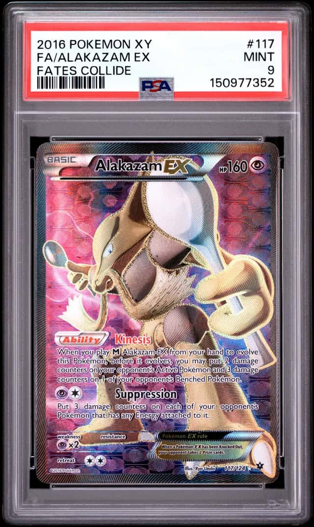 2016 Pokemon XY Fates Collide Alakazam #117/124 PSA 9
