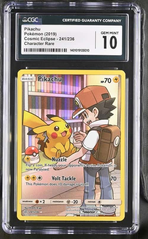 Pokemon Pikachu Cosmic Eclipse 241/236 Secret Rare CGC 10 Gem Mint