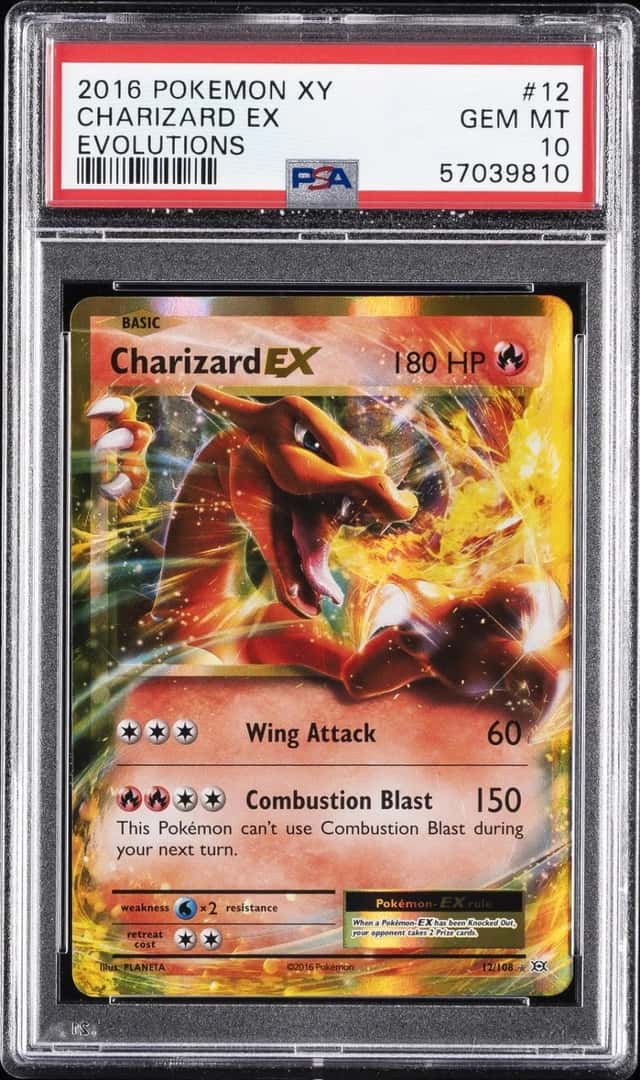 2016 POKEMON XY EVOLUTIONS #12 CHARIZARD EX PSA 10