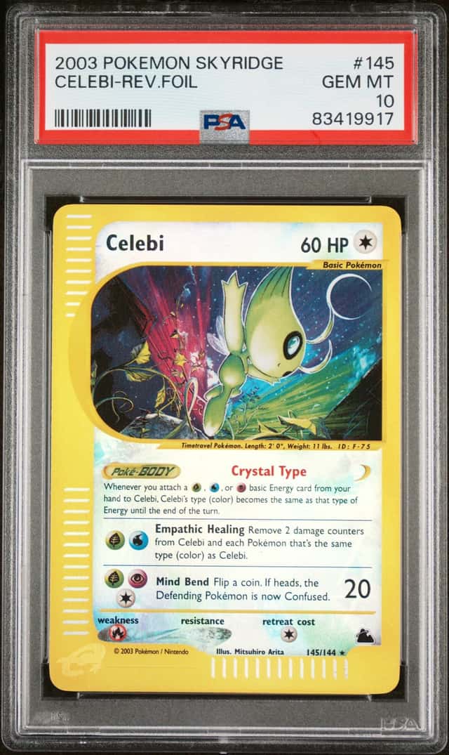 Pokémon TCG Skyridge Celebi 145/144 Reverse Foil PSA 10 (2003) English