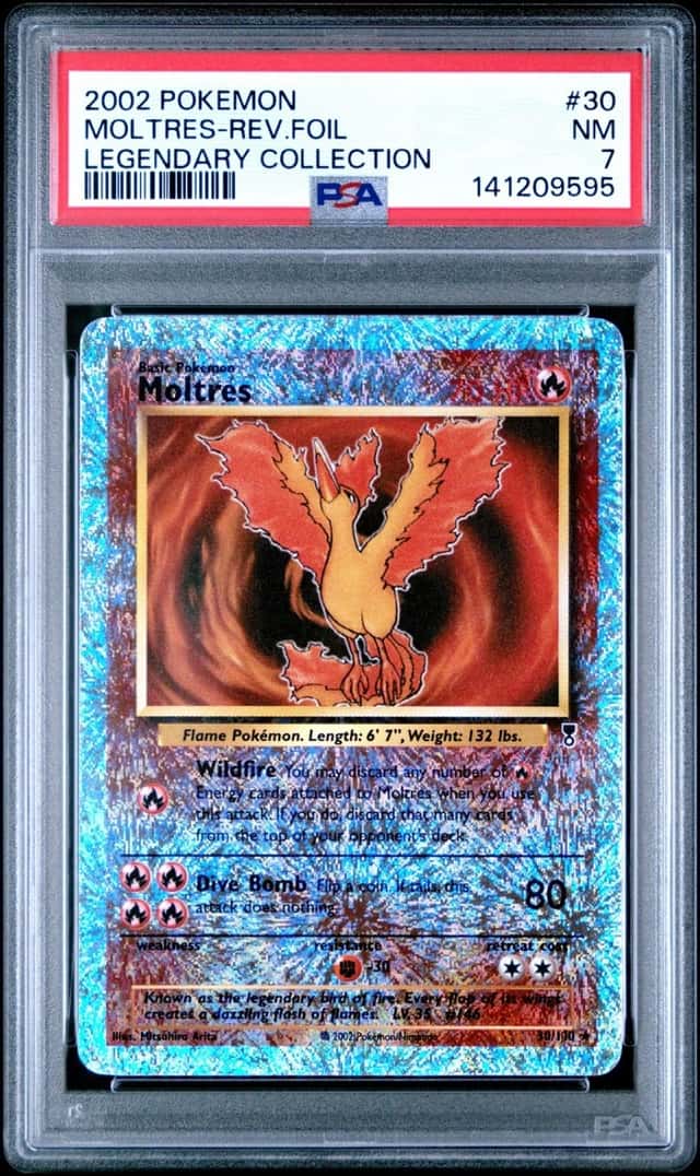 Moltres Reverse Holo 30 Legendary Coll. Pokemon PSA 7 Near Mint